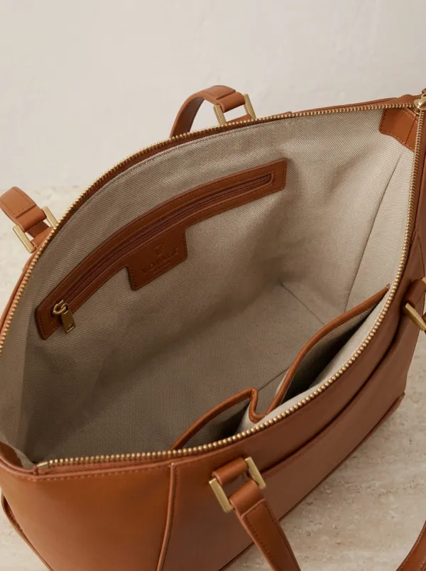Women's Structured Shoulder-Strap Tote Bag