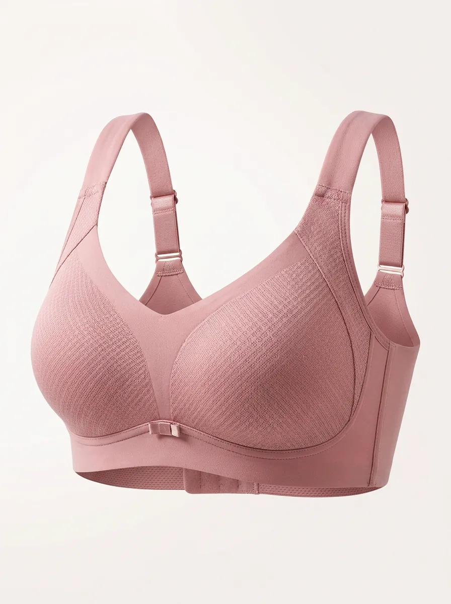 Women's Full-Coverage Seamless Bow-Detail Wide-Strap Bra