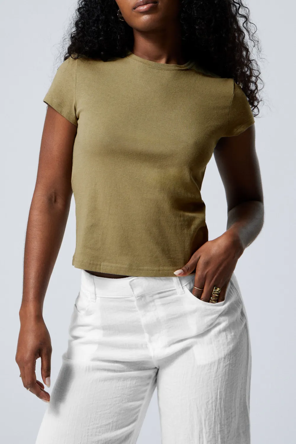 Slim Crew Neck Cotton T-Shirt