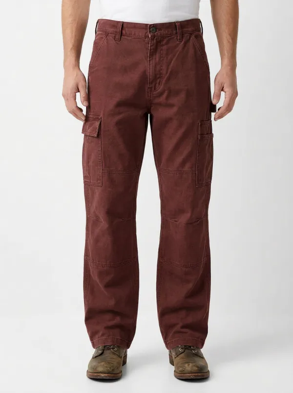 Men's Outdoor Utility Olive Green Multi-Pocket Cargo Pants