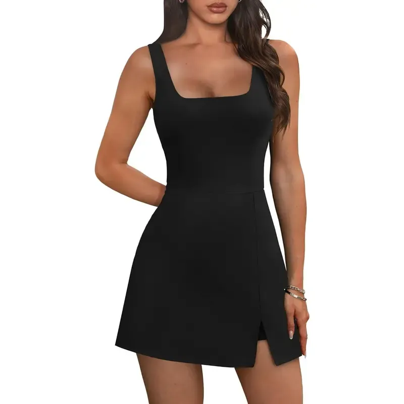 🎉Hot Sale🔥-Women's U-Neck Sleeveless Mini Dress🔥8-Pack - All Colors Included