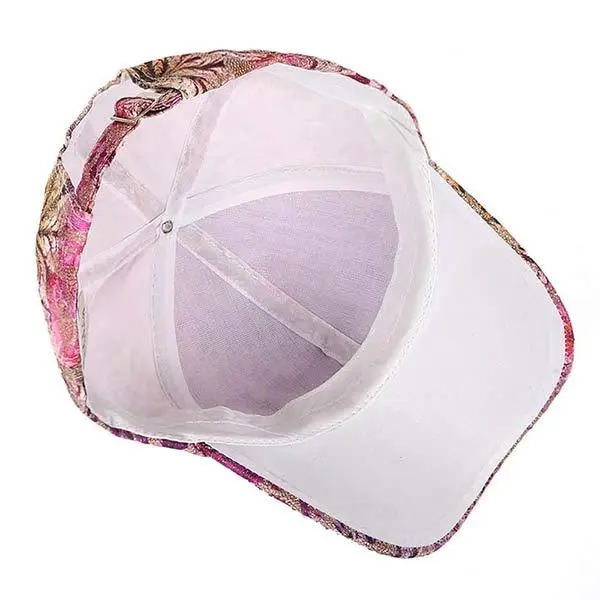 Women'S Colorful Rhinestone Print Floral Baseball Cap 64634191C