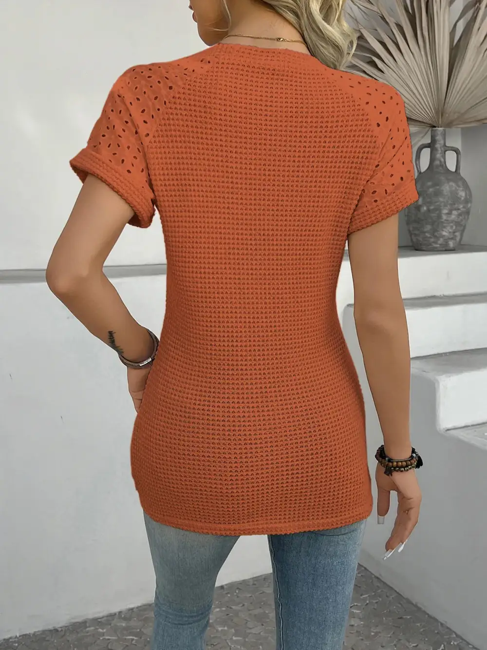 Tailored Short-Sleeve Knit T-Shirt