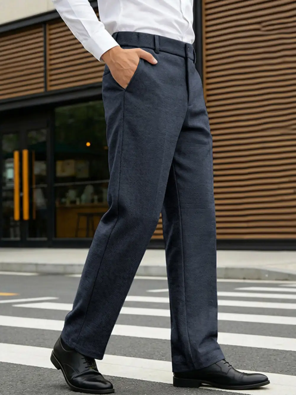 Men's Full Size Classic Fit Dress Pants Plus