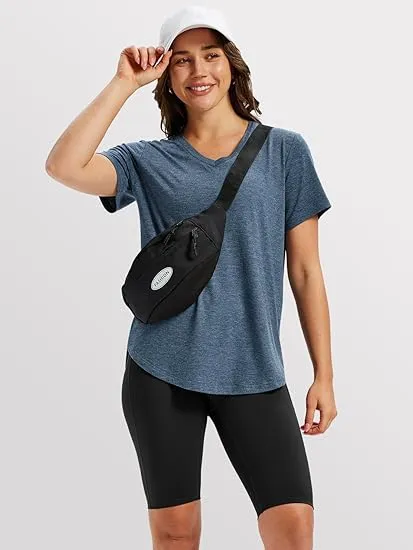 Women'S Casual V-Neck Short-Sleeve T-Shirt - Four-Piece Set