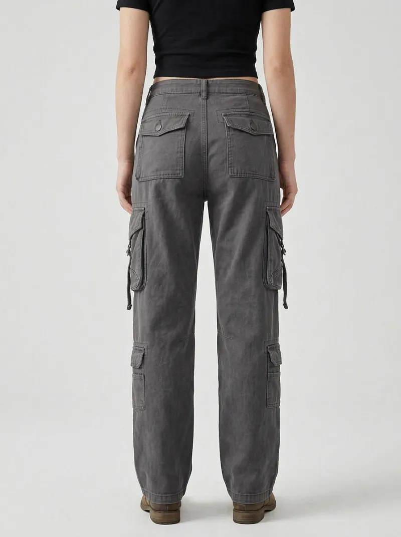 Streamlined Utility Style Multi Pocket Wardrobe Women's Multi Pocket Cargo Pants