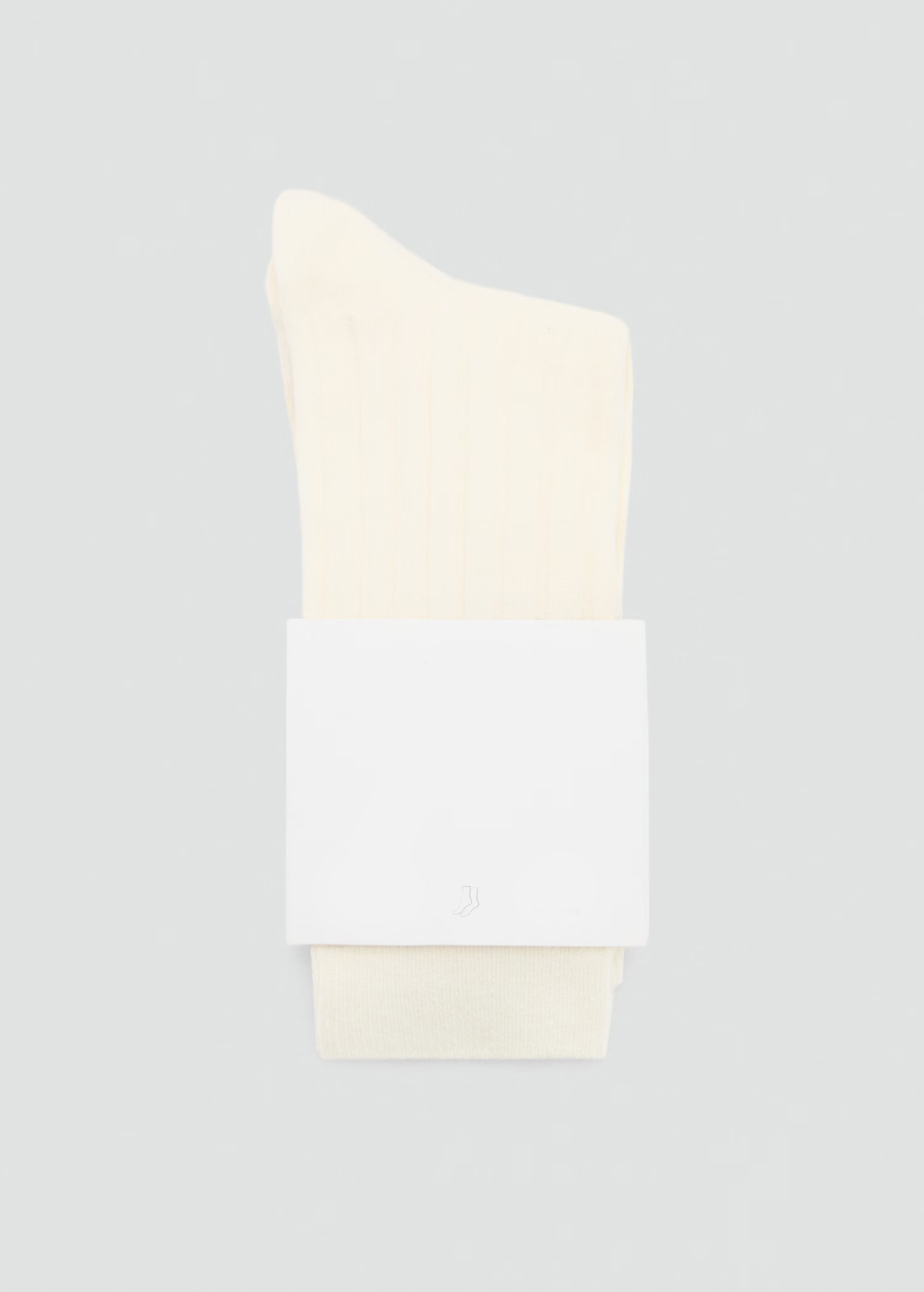 Ecru Casual Style Wool Blend Socks