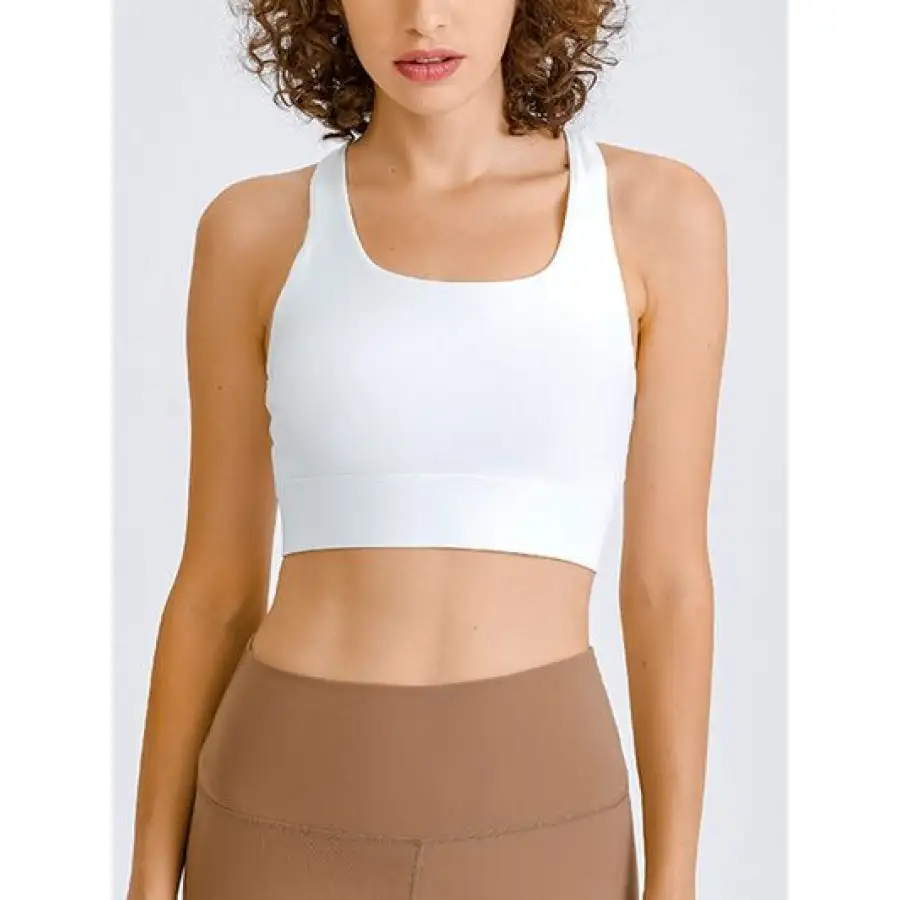 Square Neck Racerback Cropped Tank