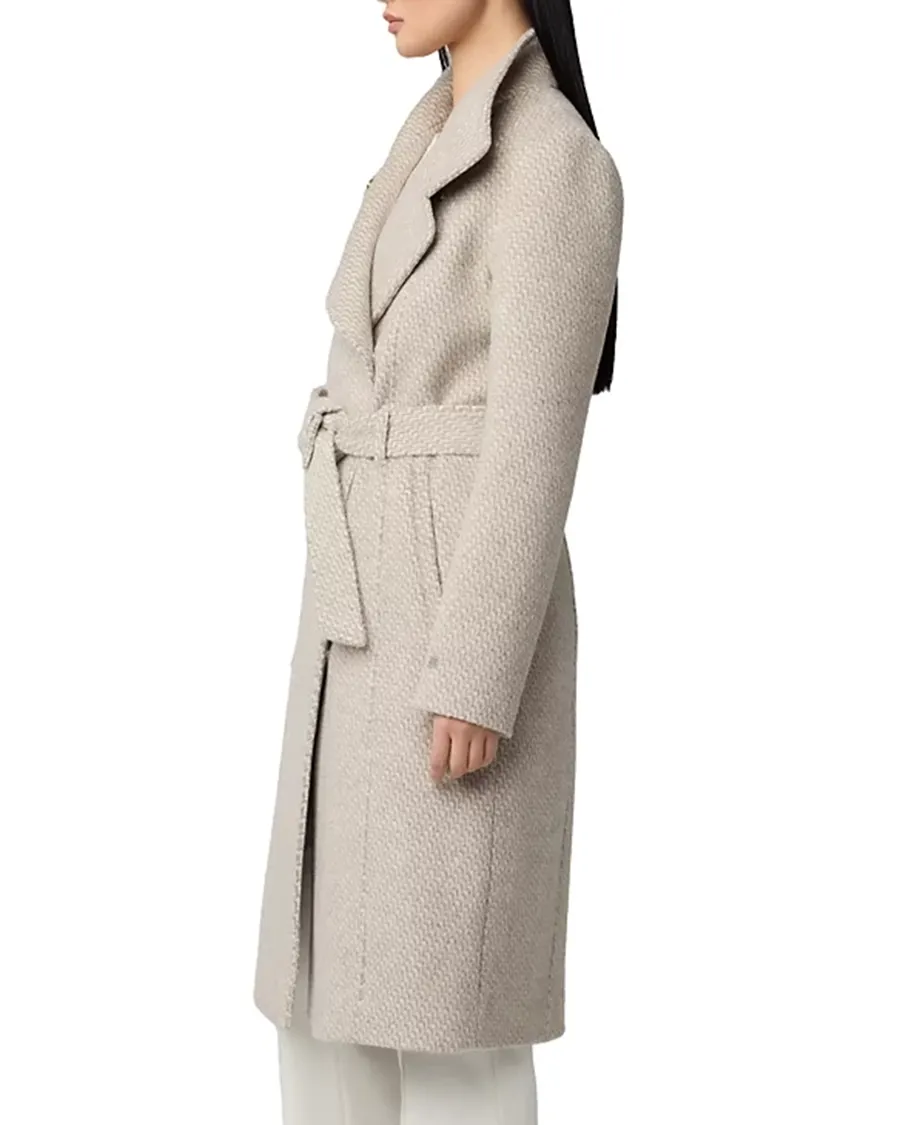 Long Sleeves Collar Belted Coat