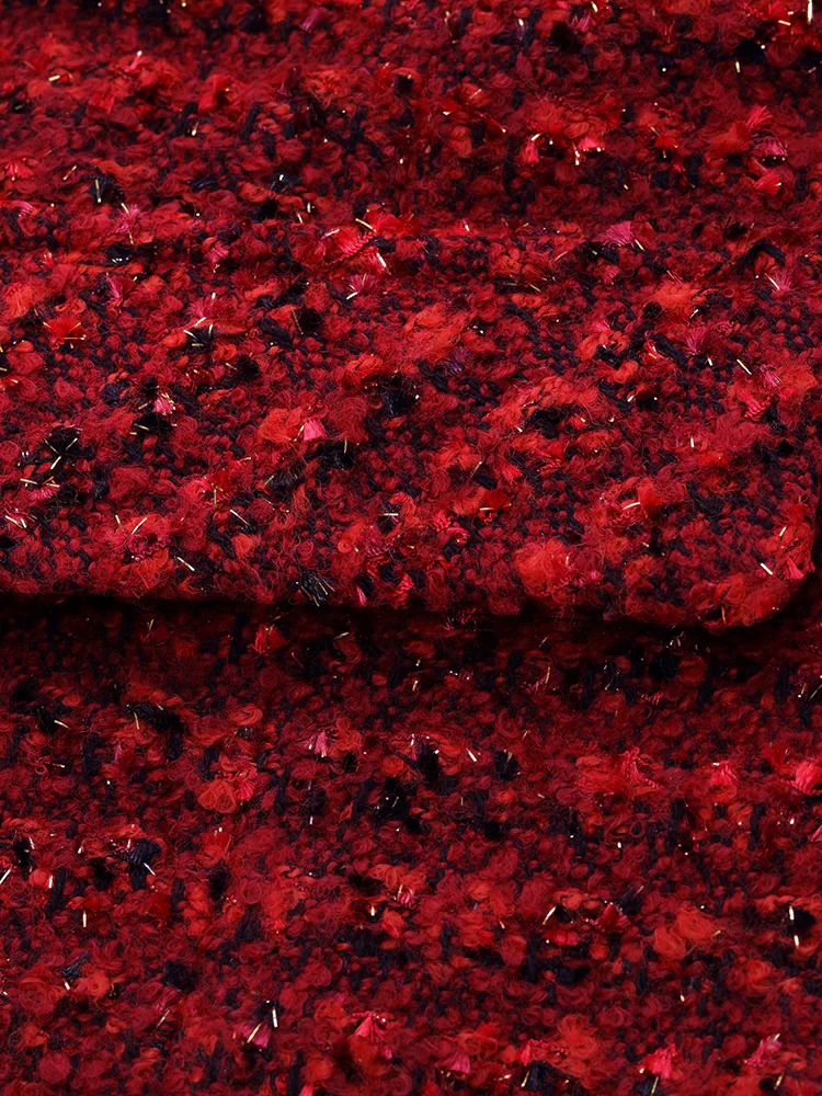 Wool Blend Tweed Women Crop Jacket