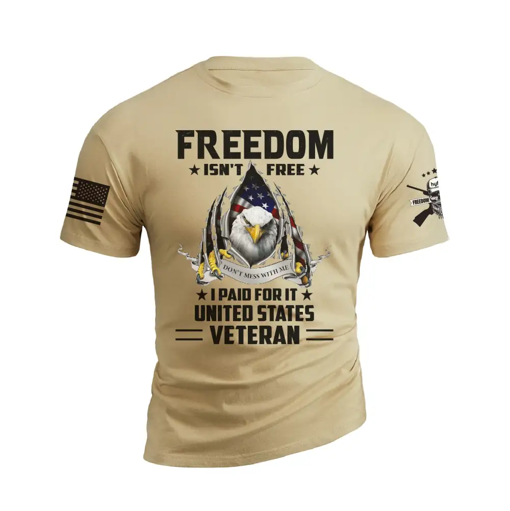 USA FLAG EAGLE FREEDOM GRAPHIC TEE