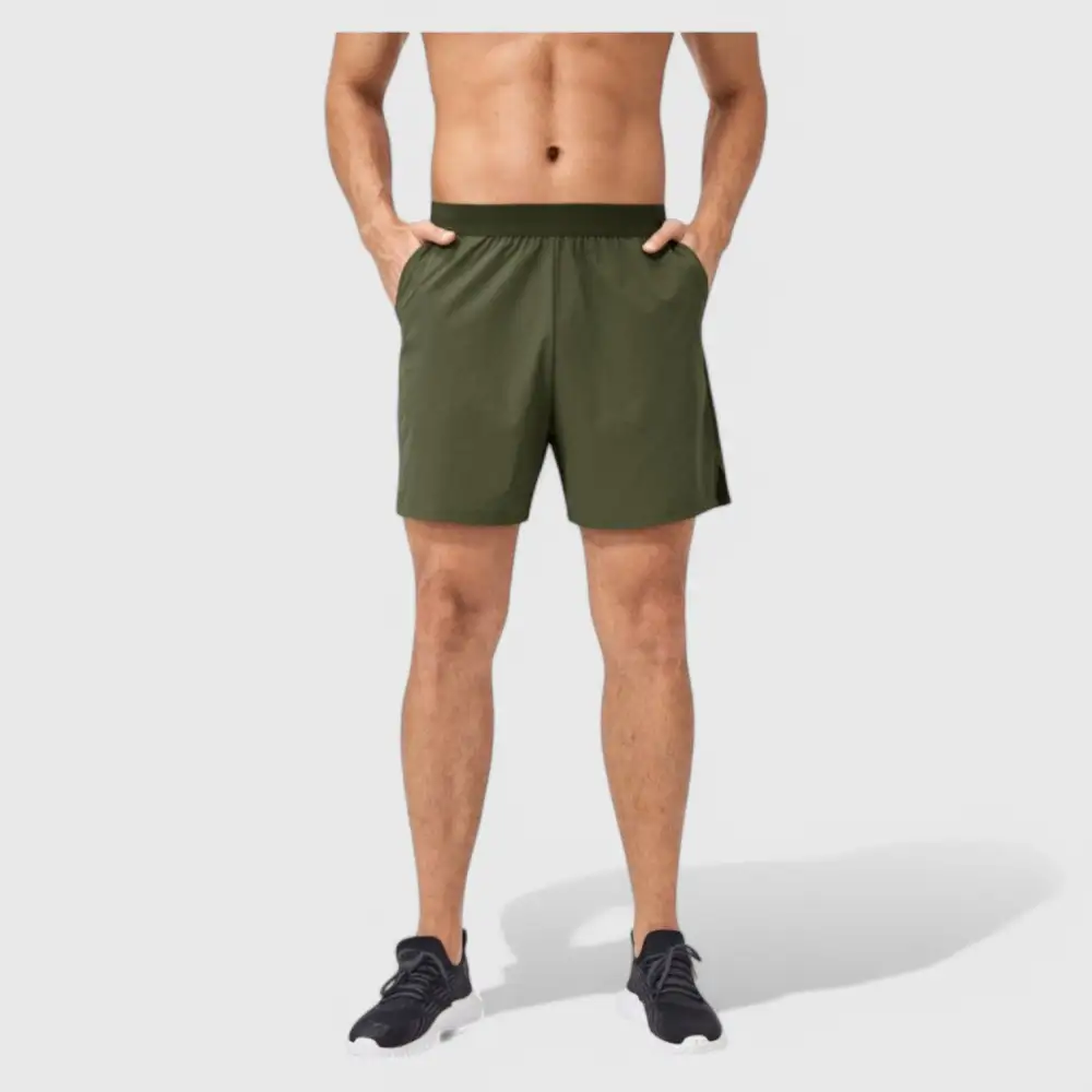 Elastic-Waist Quick-Dry Lightweight Men's Athletic Shorts