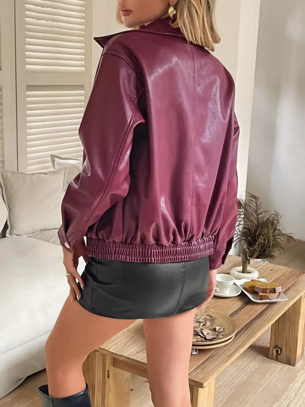 Zip Up Long Sleeve Jacket Effortless Outfit Layer