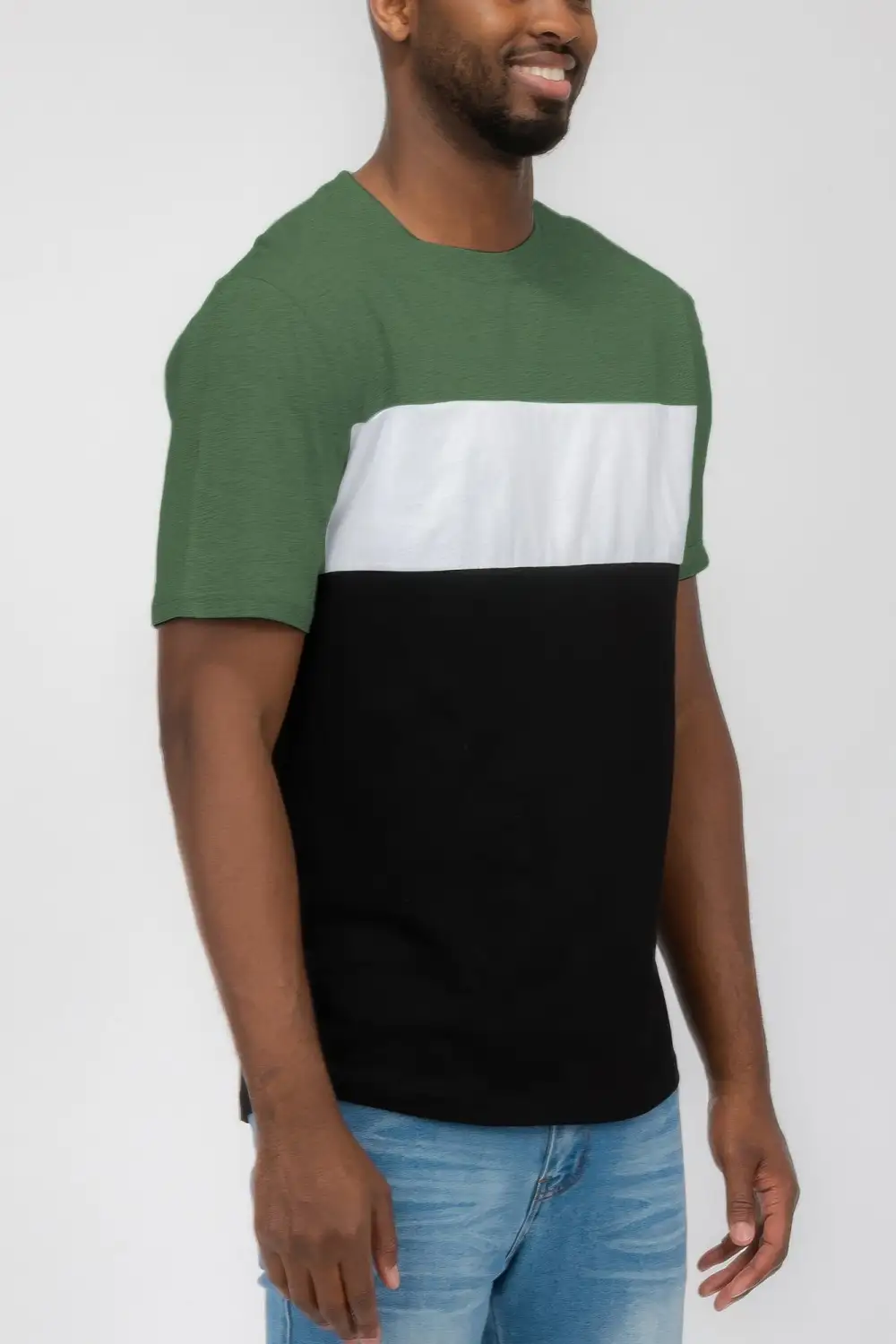 Men's Color Block Short Sleeve T-Shirt