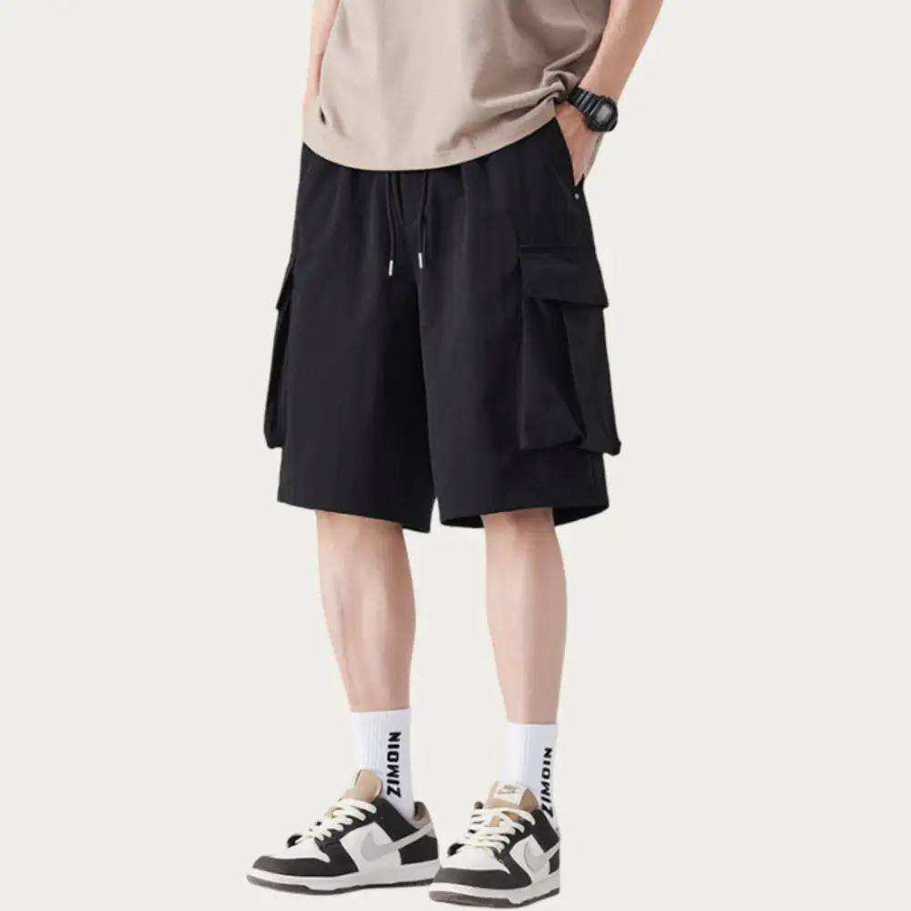 Drawstring Pocketed Lightweight Men's Casual Shorts