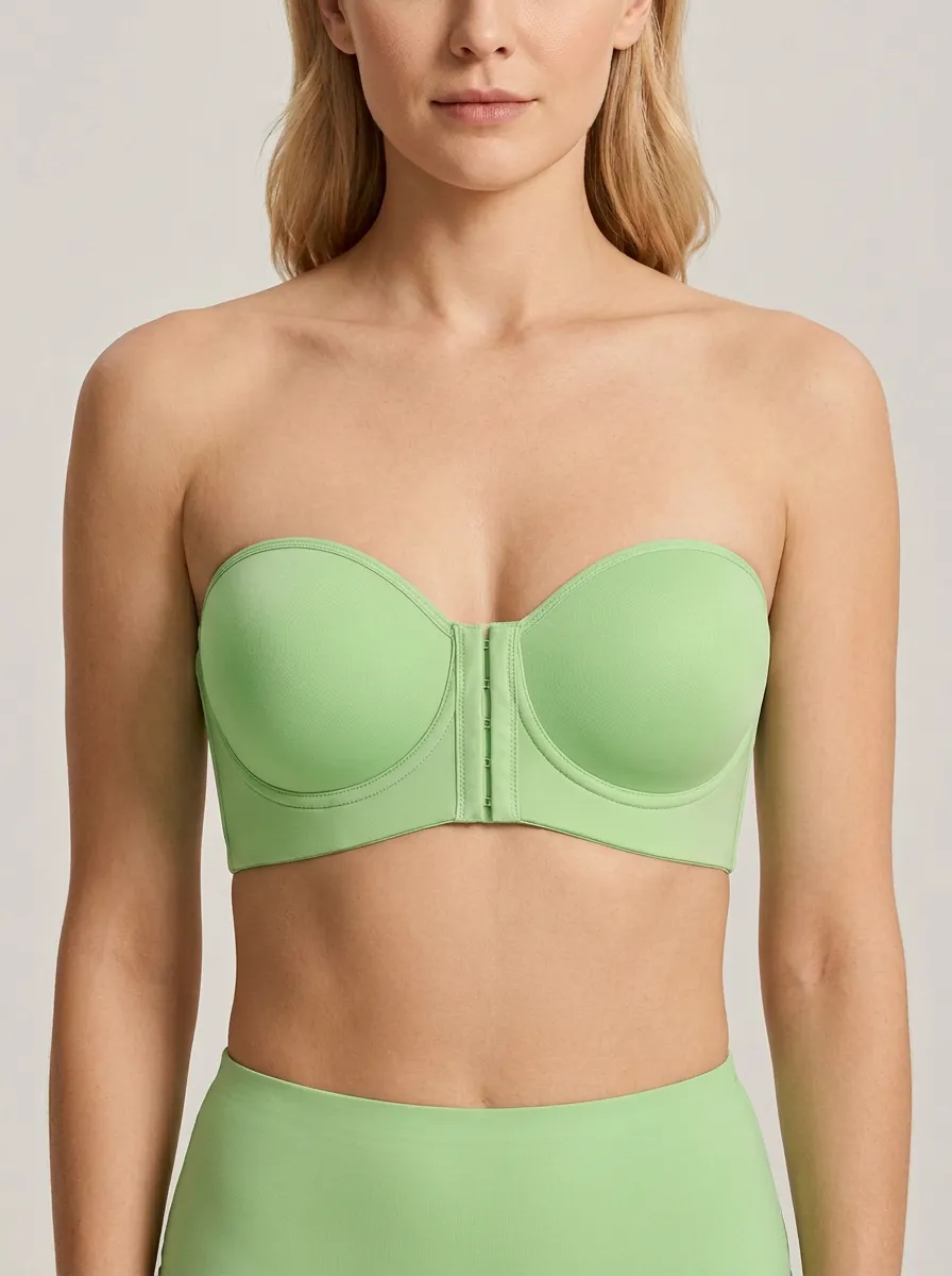 Women's Clean-Edge Front-Closure Strapless Bra