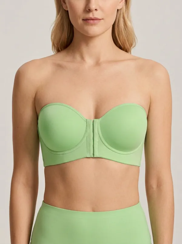 Women's Clean-Edge Front-Closure Strapless Bra