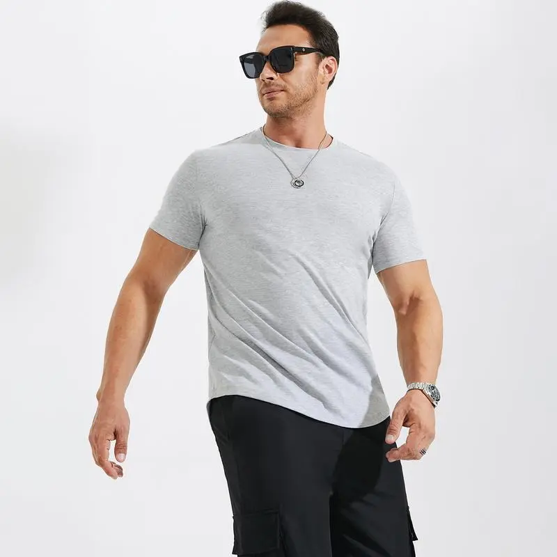 9PACK-Hipster Hip Hop Longline Crewneck Shortsleeve T-Shirt,Menswear Casual Streetwear Tshirt Tops
