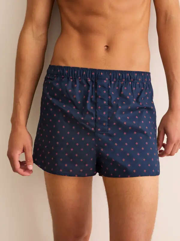Modern Fit Cotton Floral Star Boxers