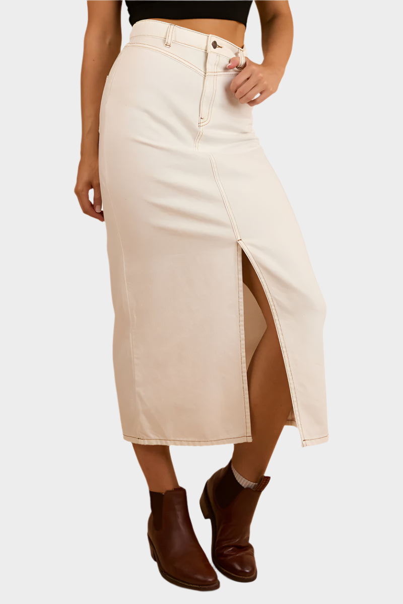 Women's Stitched Detail Classic Skirt