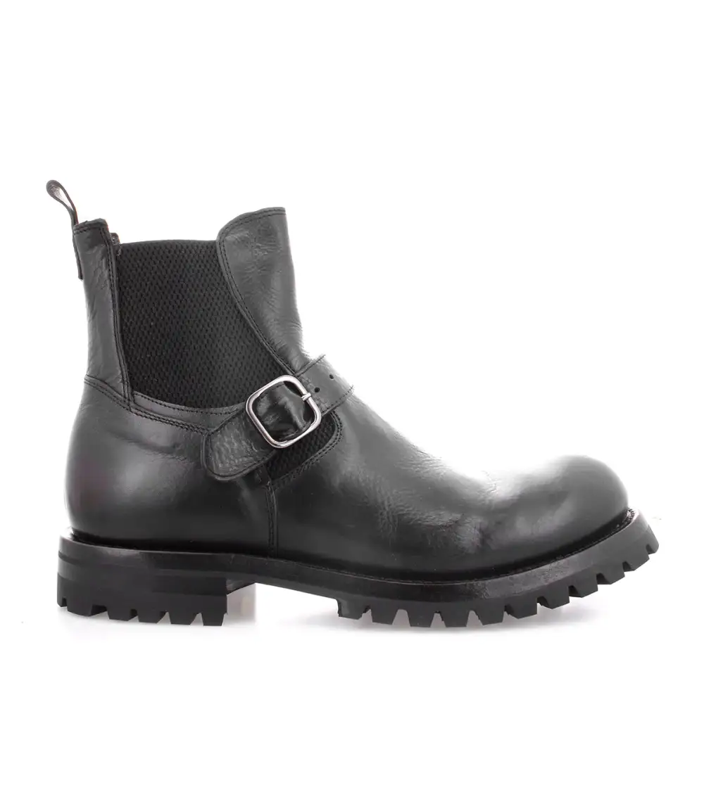 Buckled Streamlined Heritage Moto Boots