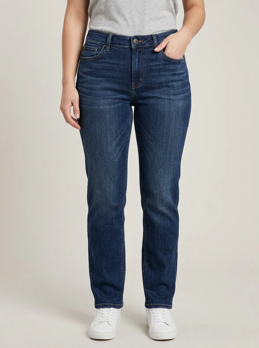 Polished Easy Fit Denim Jeans