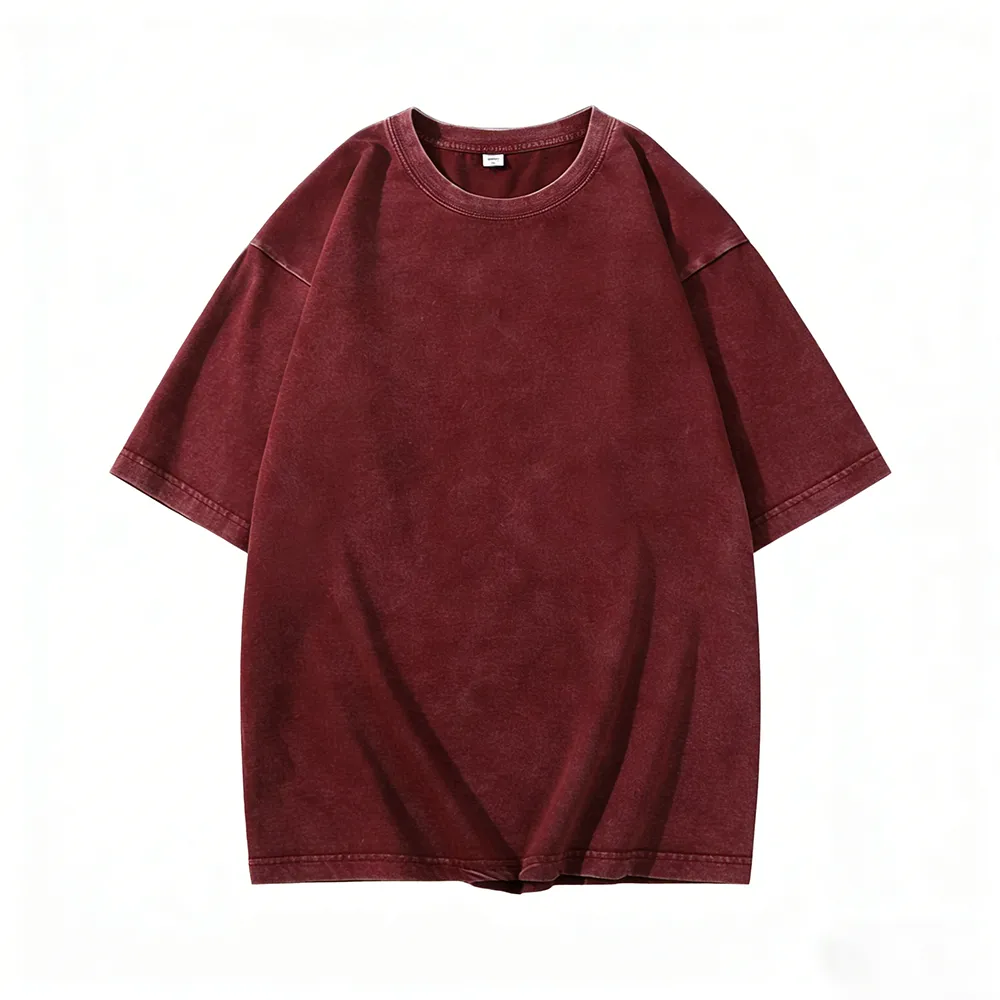 Acid-washed T-shirt