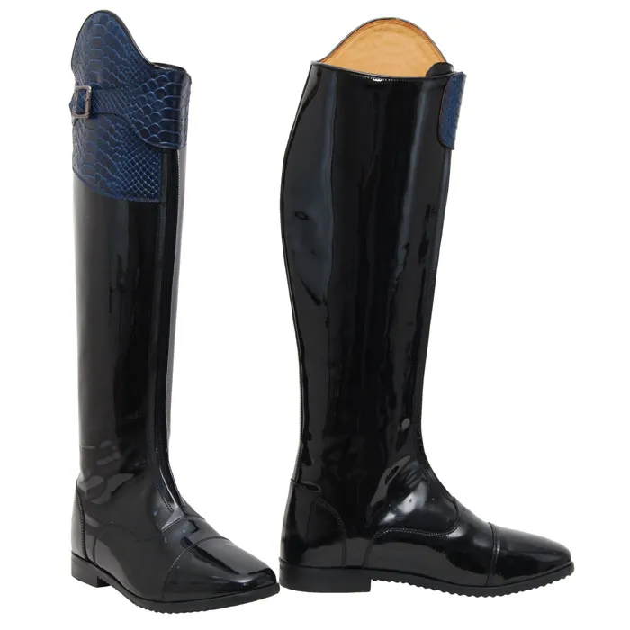 Traditional Back Zip Lace-Up Tall Riding Boots