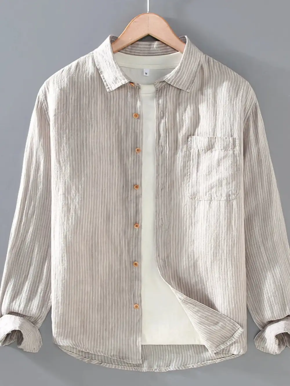 Weekend Long-Sleeve Striped Button-Up Shirt