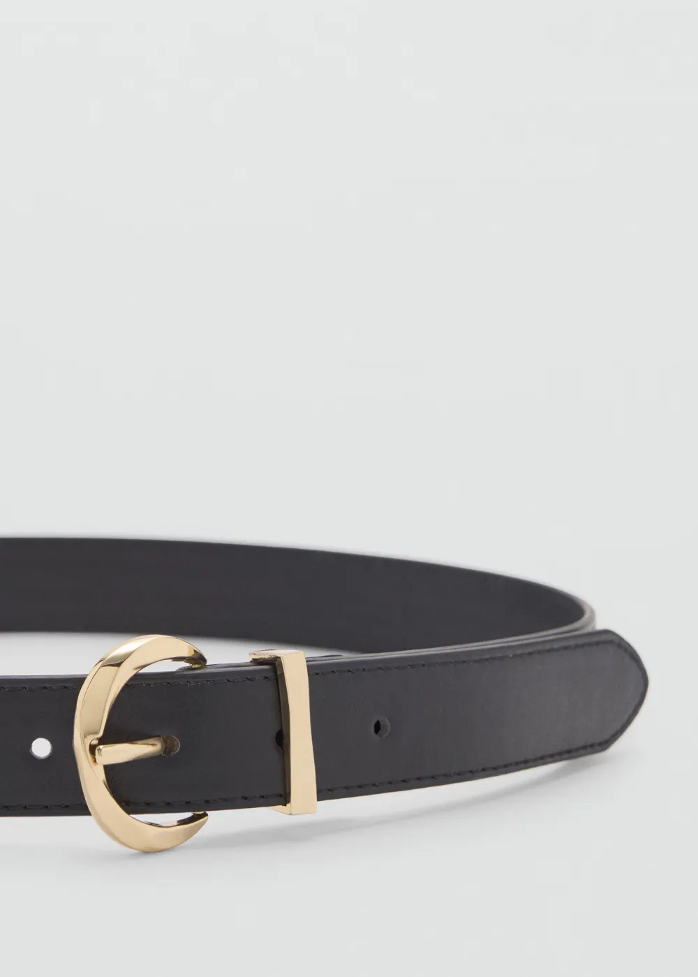 Casual Style Oval Buckle Belts