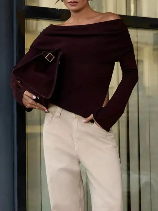 Asymmetrical Hem Off Shoulder