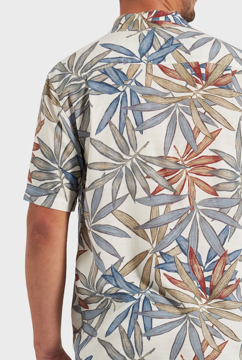 Tropical Print Short Sleeve Shirt