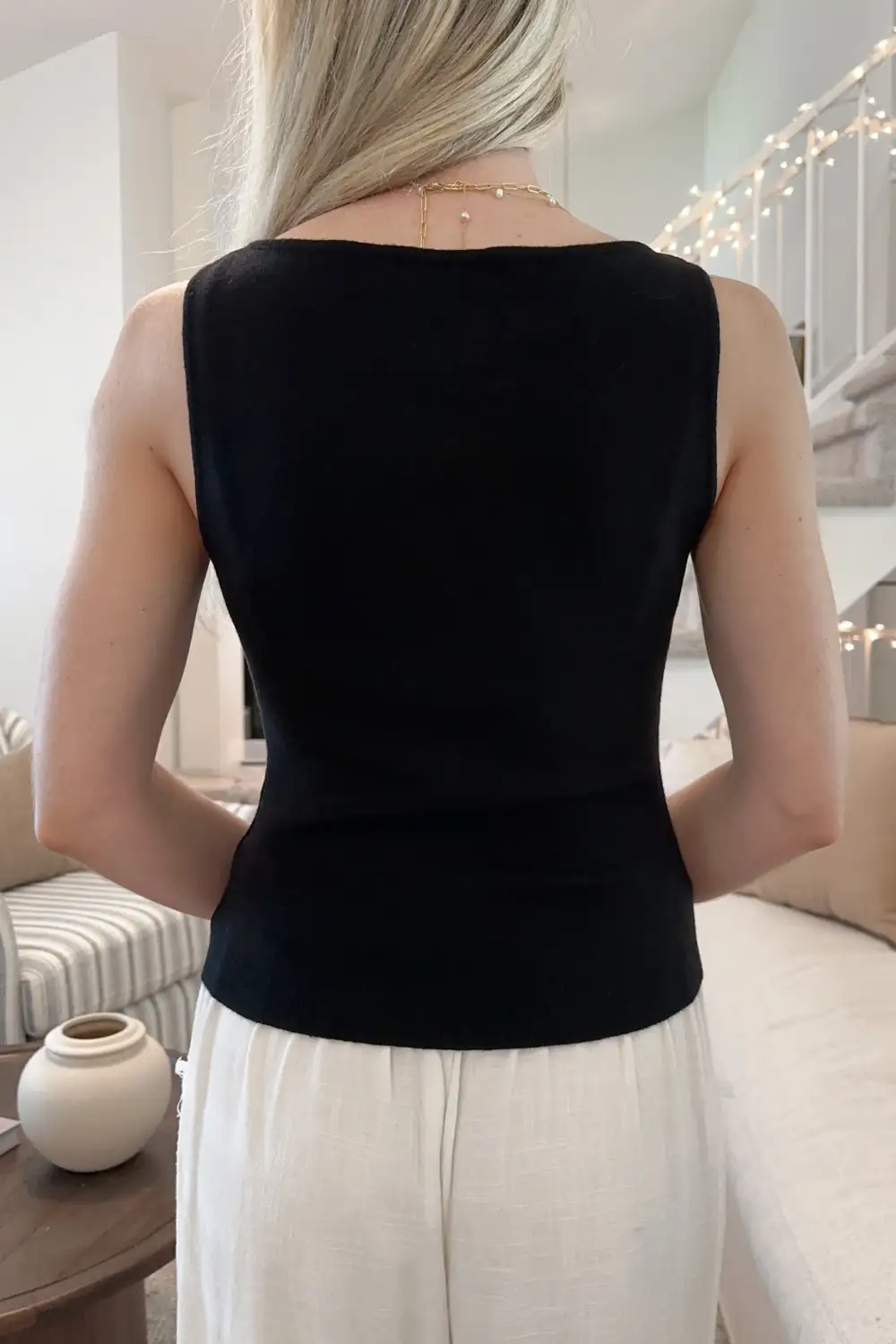 Tailored Soft Boat Neck Top