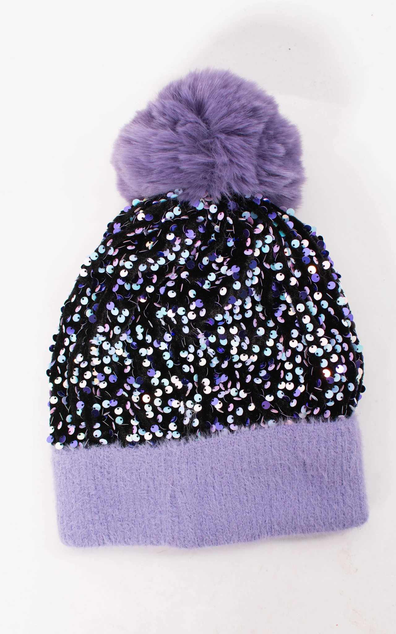 Thick Warm Ladies Purple Hat