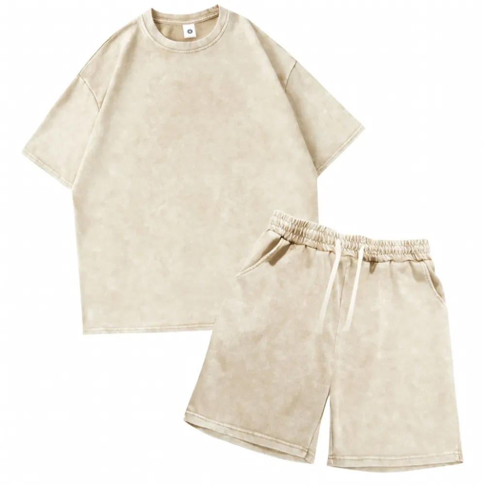 Men's classic two-piece soft stretch cotton loungewear set