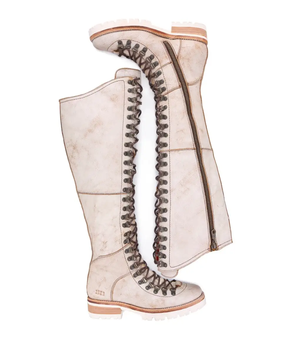 Side-Zip Lace-Up Hiker Boots