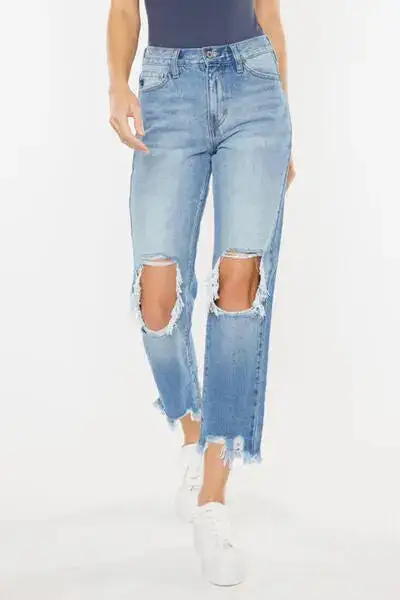 Natural Drape Ruched Denim Jeans