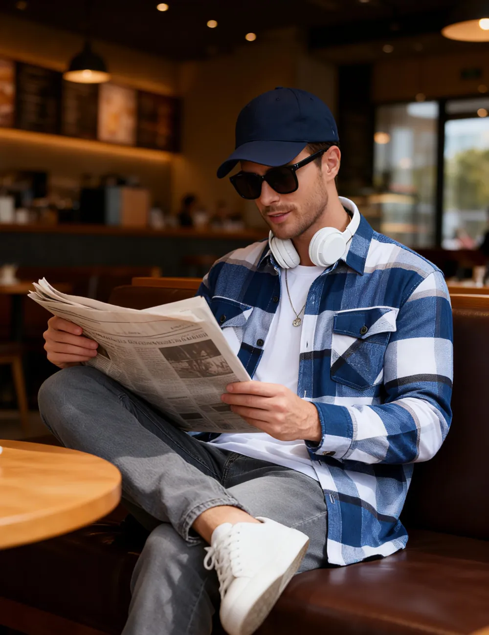 Men's Flannel Shirts Brushed Fleece Flannel Shirts Jacket