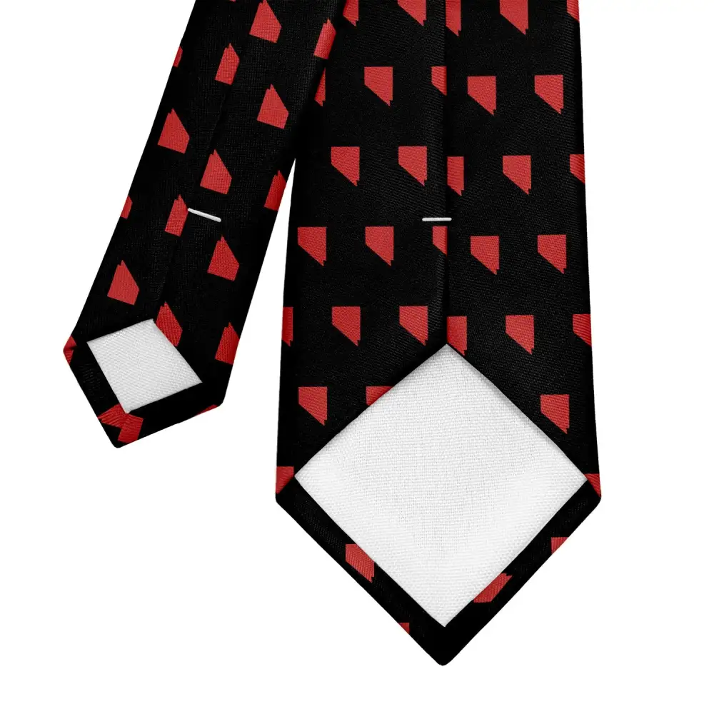 Modern Outline Emblem Style Necktie