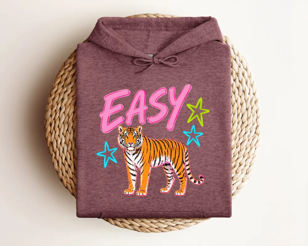 Tiger Motto Graphic Pullover Hoodie