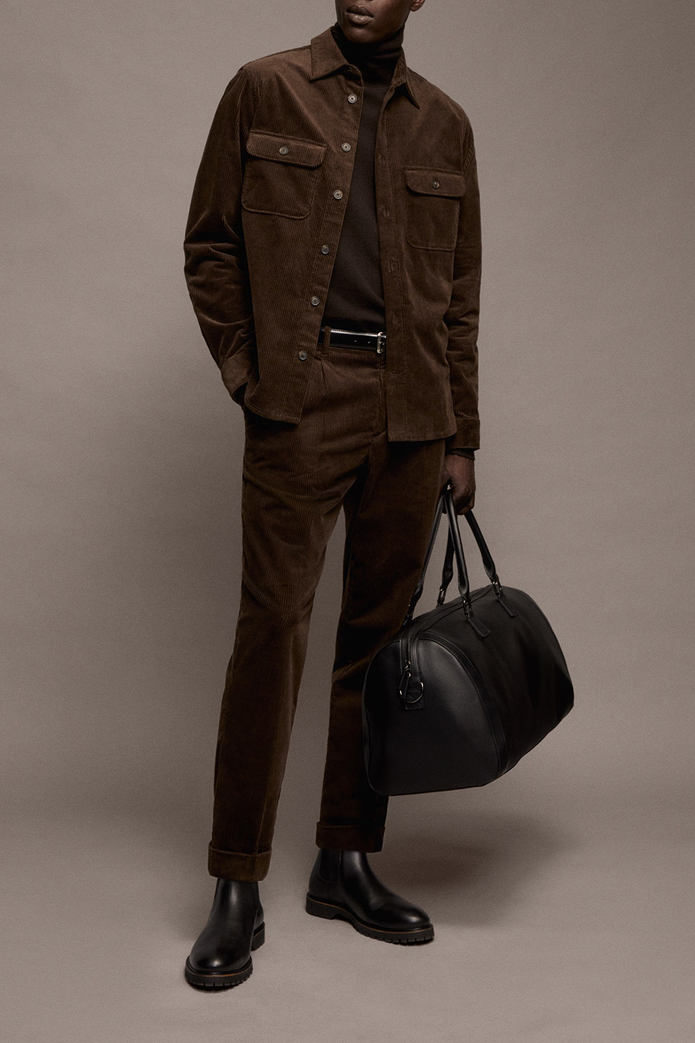 Corduroy Pockets Overshirt