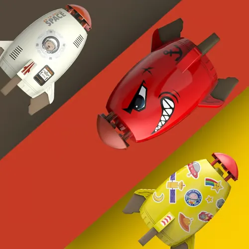 Outdoor Yard Rocket Sprinkler Toy