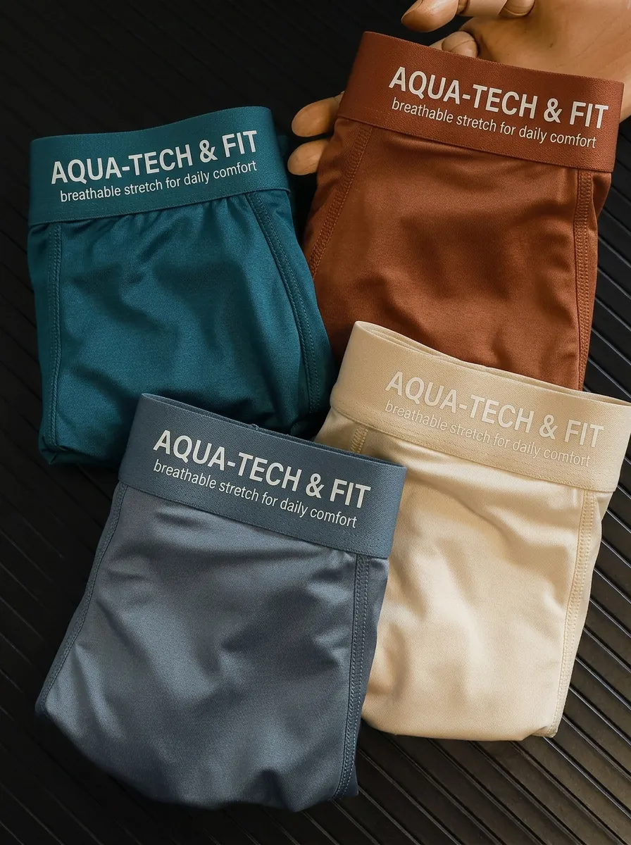 Daily Classic Look Men' Four Pack Boxer Briefs