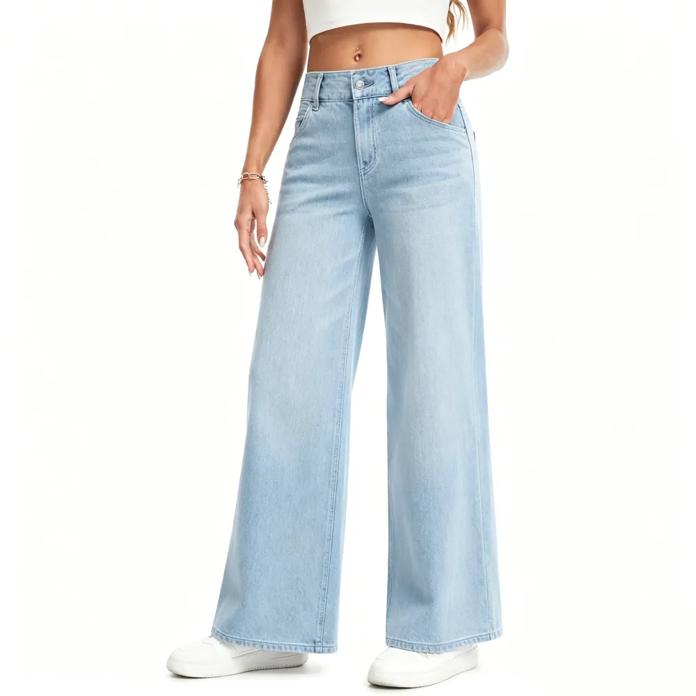 🛒 Women's Loose Fit Baggy Pull-On Jeans