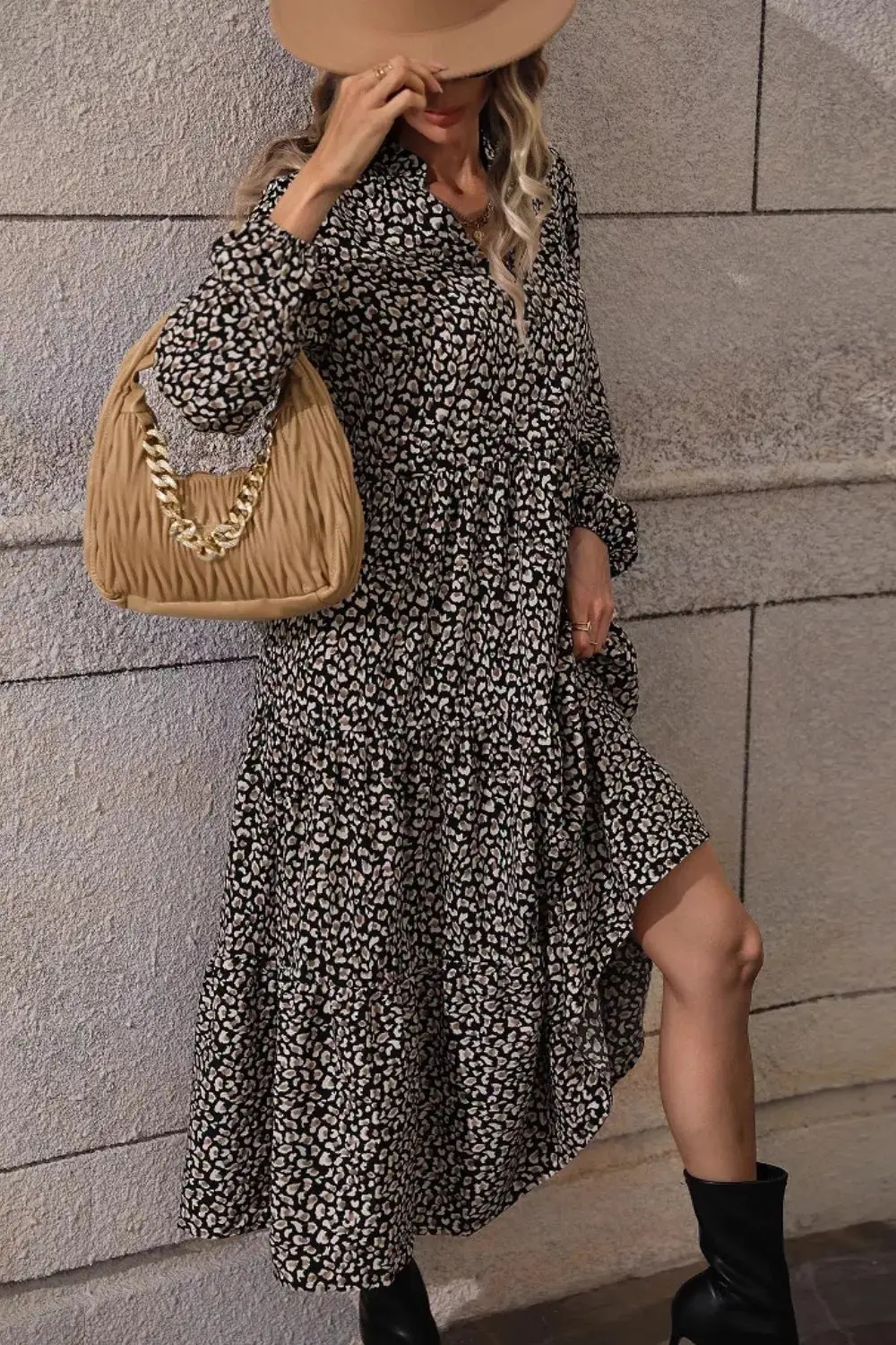 Animal Print Dress Casual
