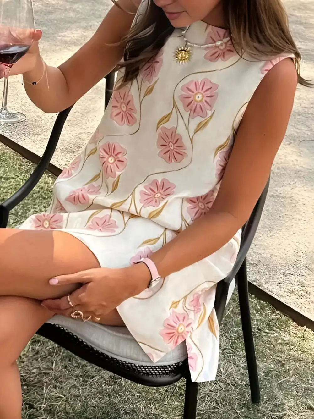 Floral Sleeveless Mini Dress