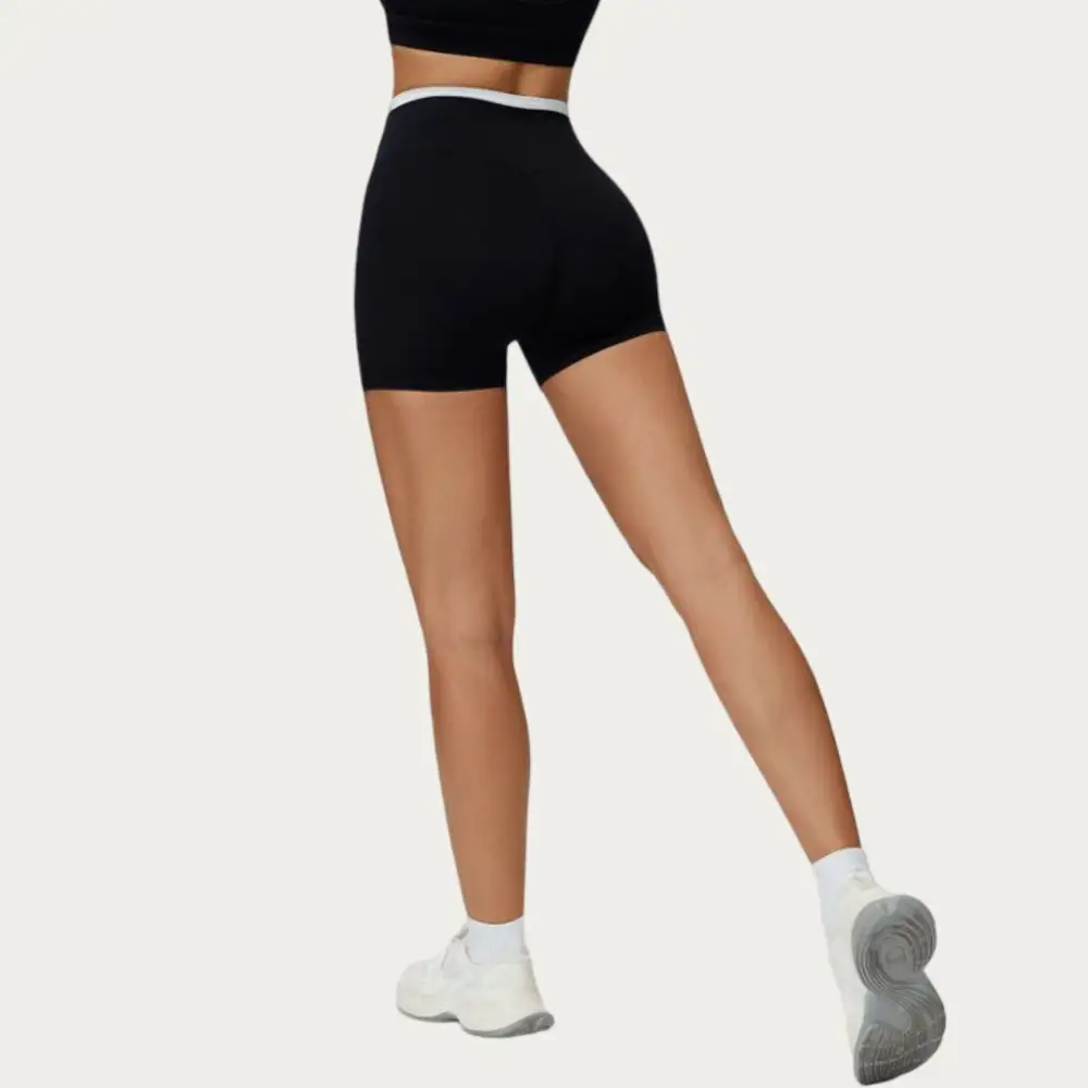 Easygoing High-Waist Stretch Biker Shorts