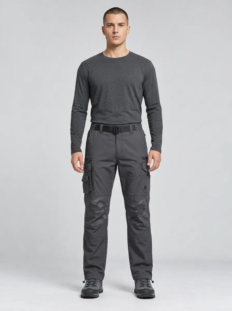 Unisex Geometric Pattern Tactical Work Pants