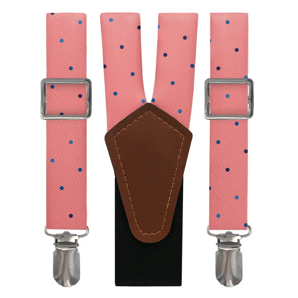 Balanced Versatile Color Dots Pattern Suspenders