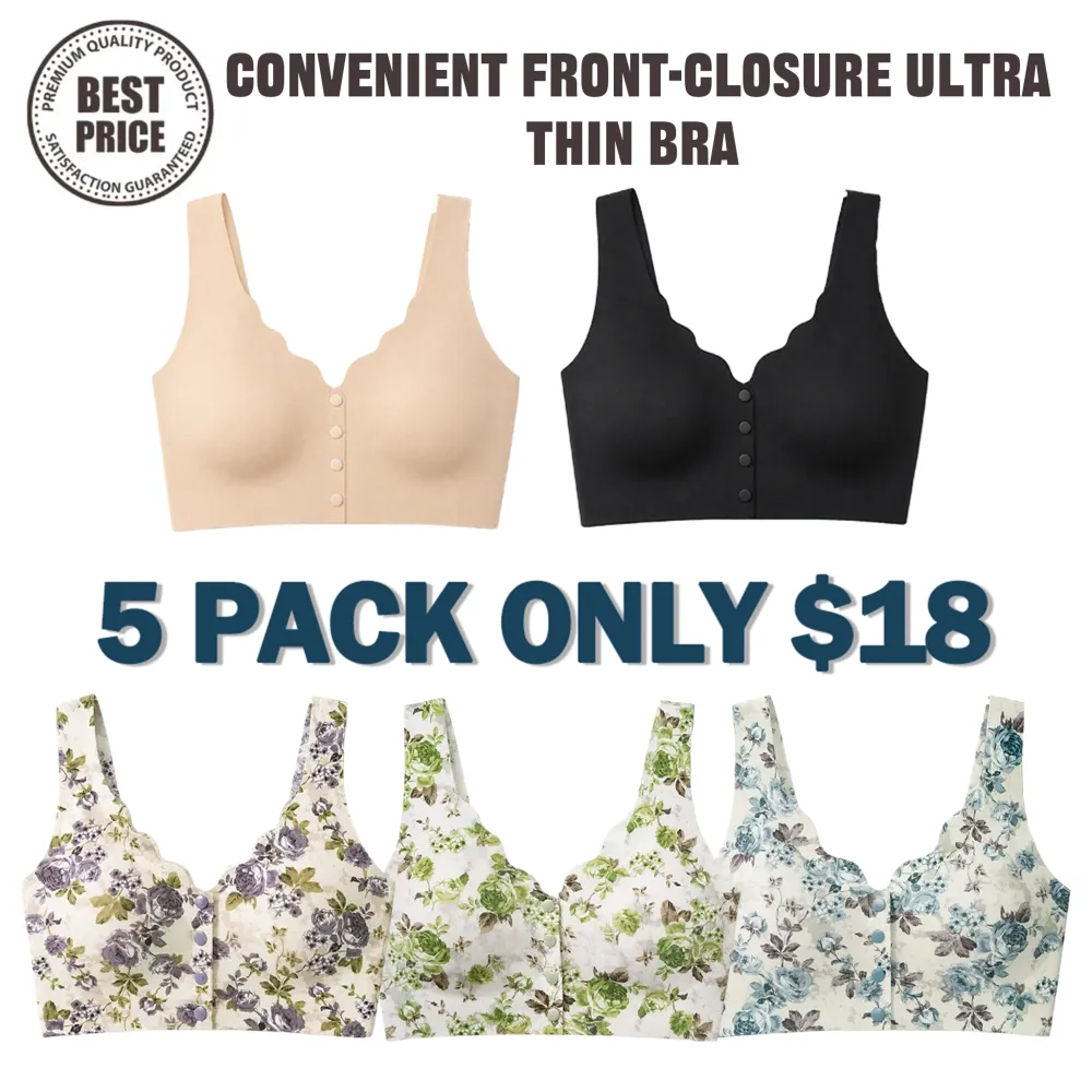 🔥Last Day💥Convenient Front-Closure Ultra Thin Bra🔥10-Pack Only $24